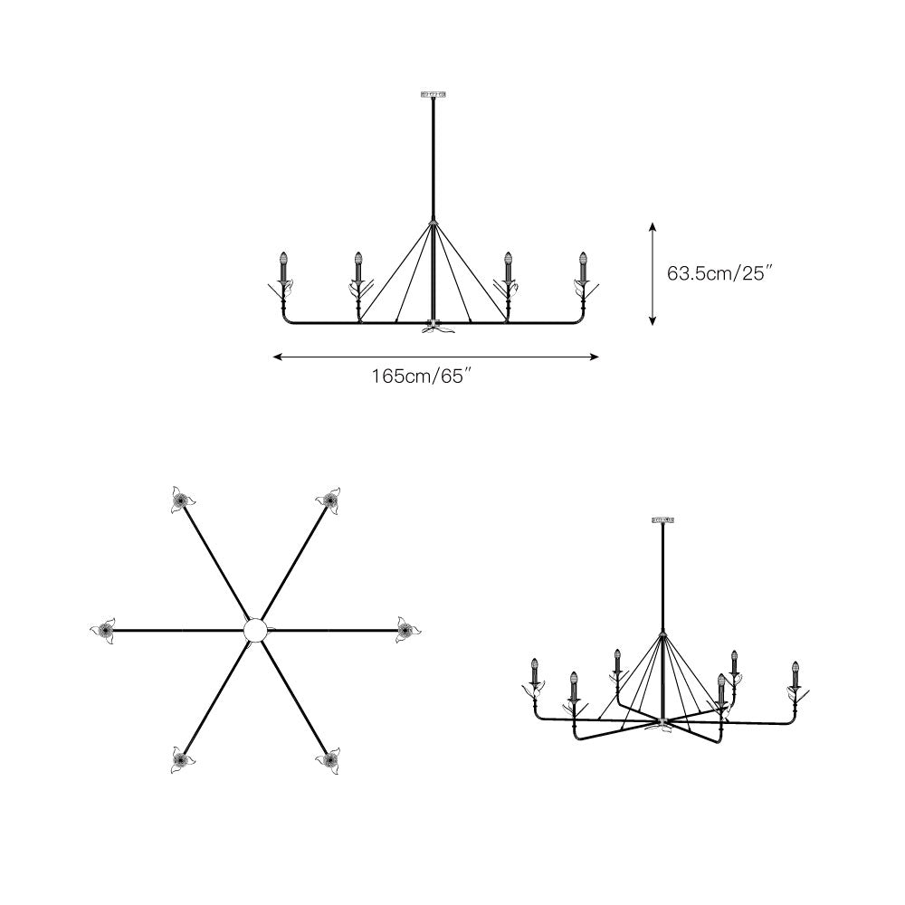 Linearer Kronleuchter Enaki