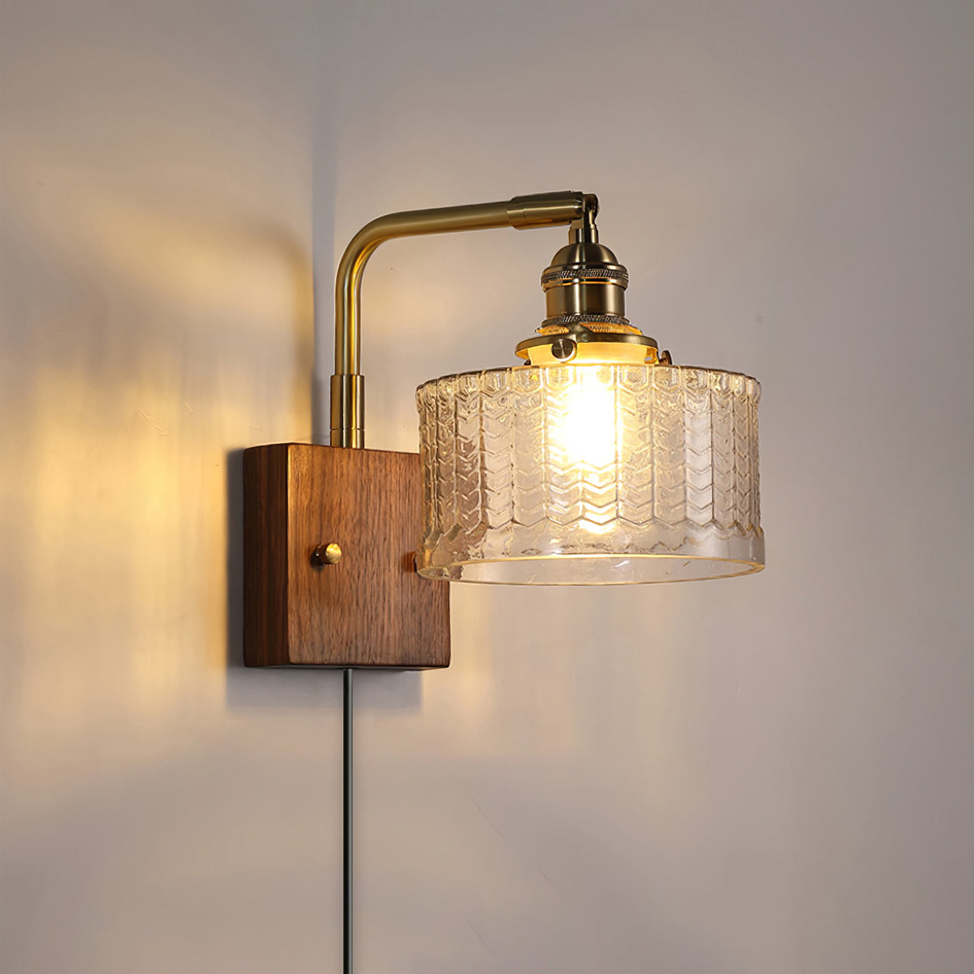 Wandleuchte mit Stecker Ulene