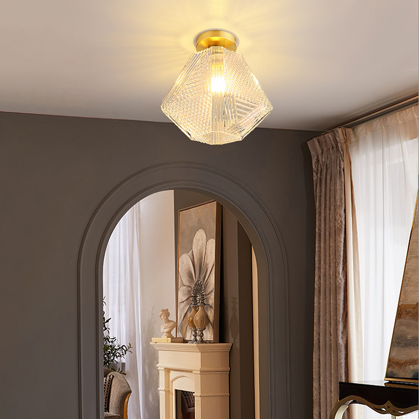 Art Deco Deckenleuchte Xalame
