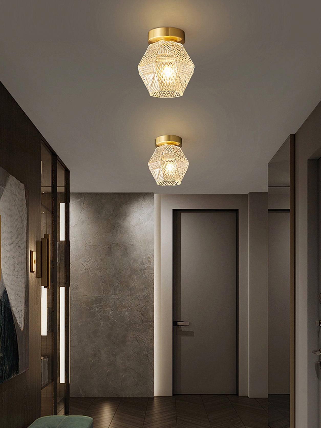Art Deco Deckenleuchte Xalame