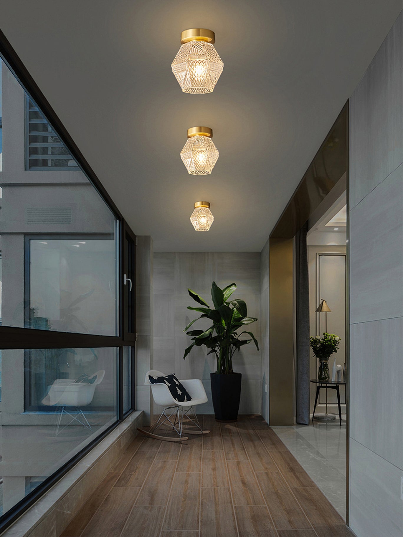 Art Deco Deckenleuchte Xalame