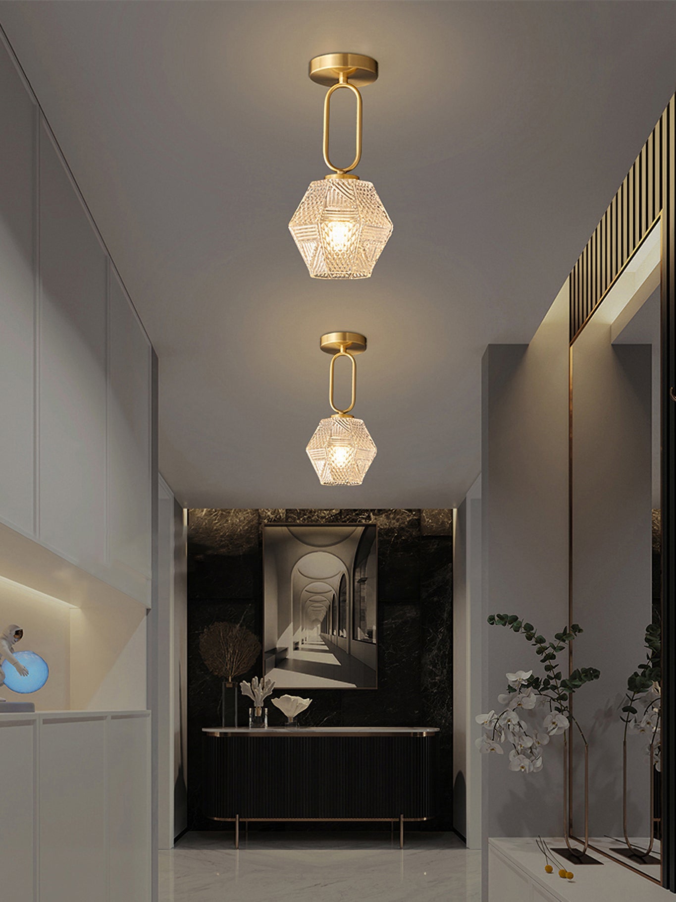 Art Deco Deckenleuchte Xalame