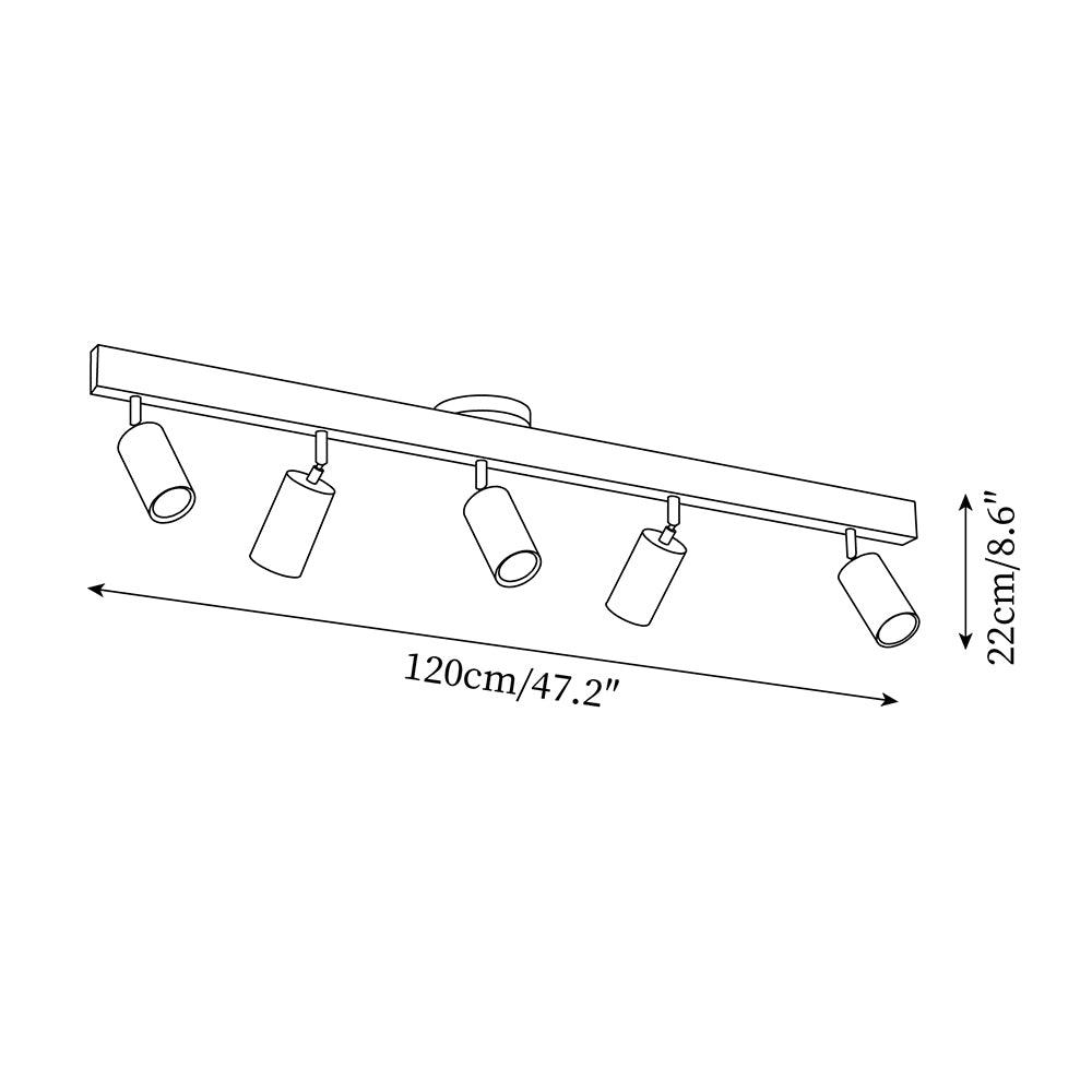 Lineare Deckenleuchte Voraba