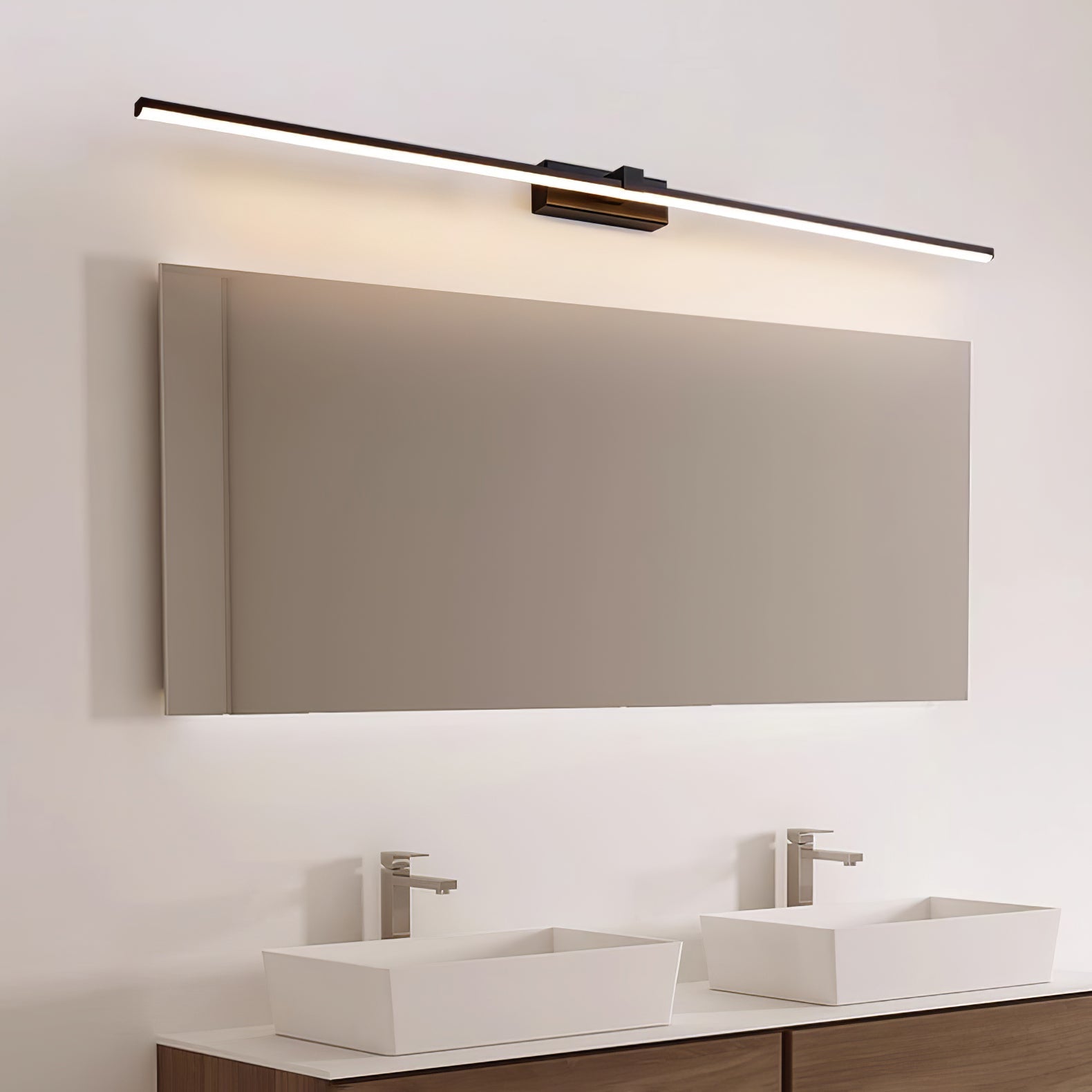 Lineare Wandleuchte Olive