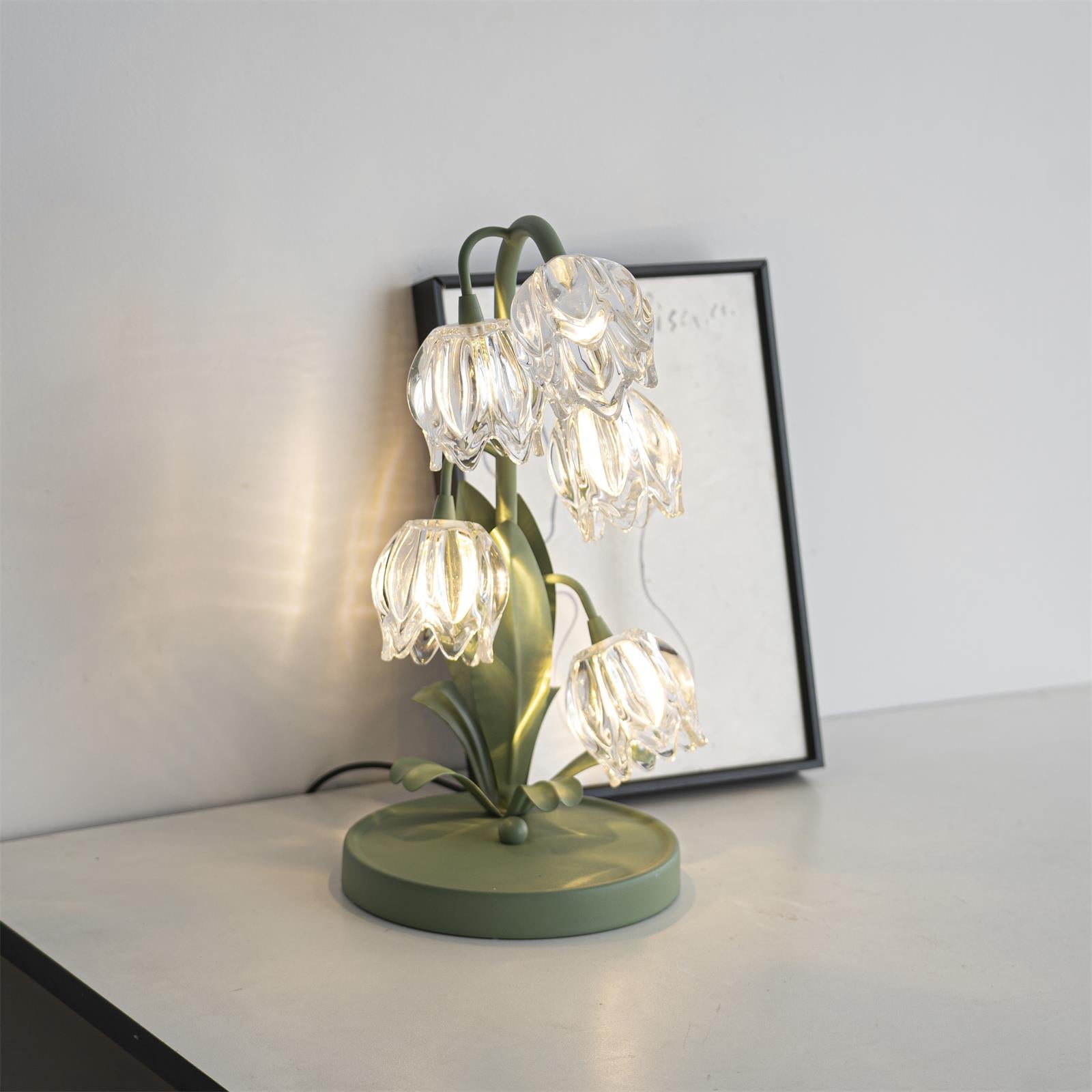 Florale Tischleuchte Lerire