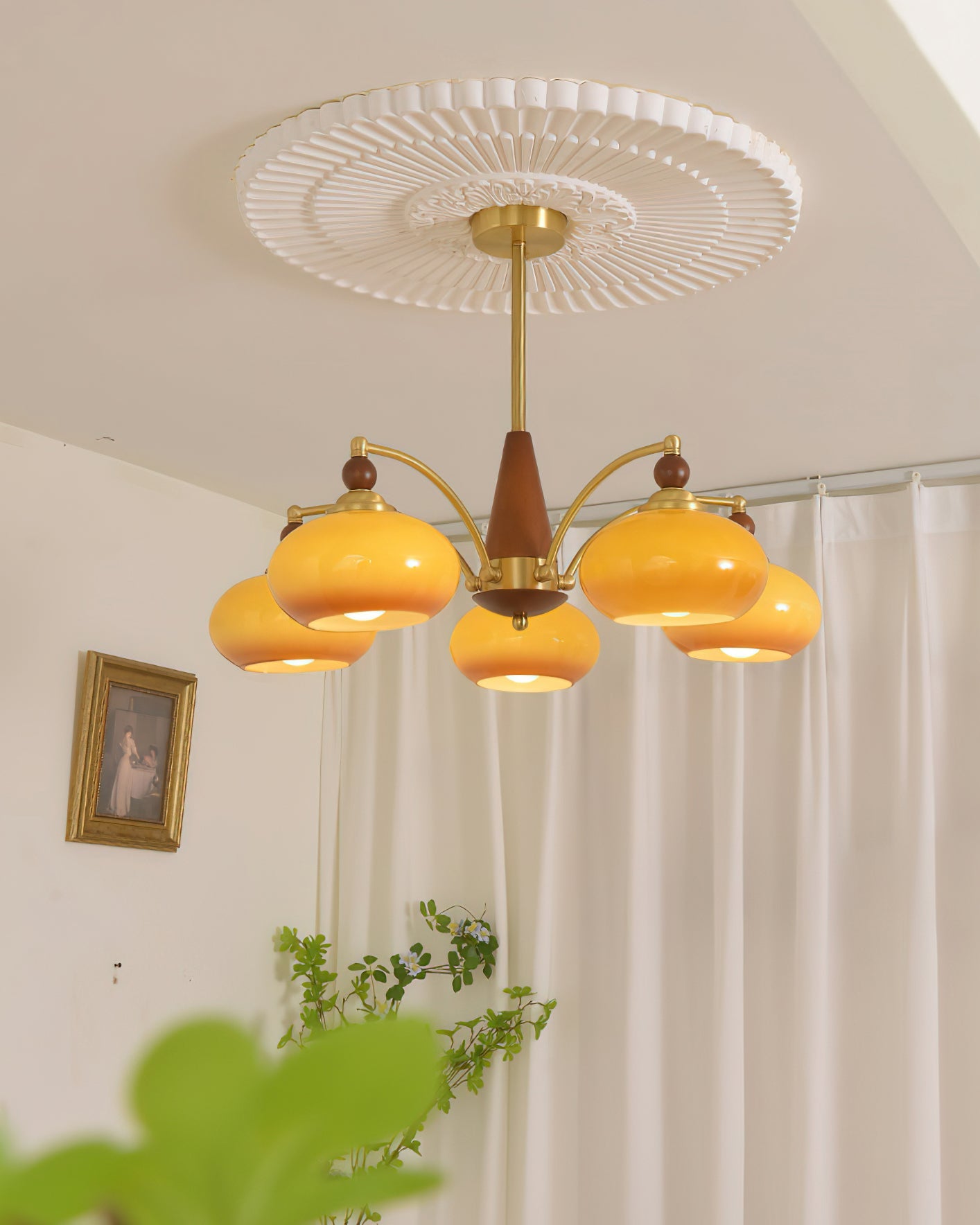Vintage Kronleuchter Denorel