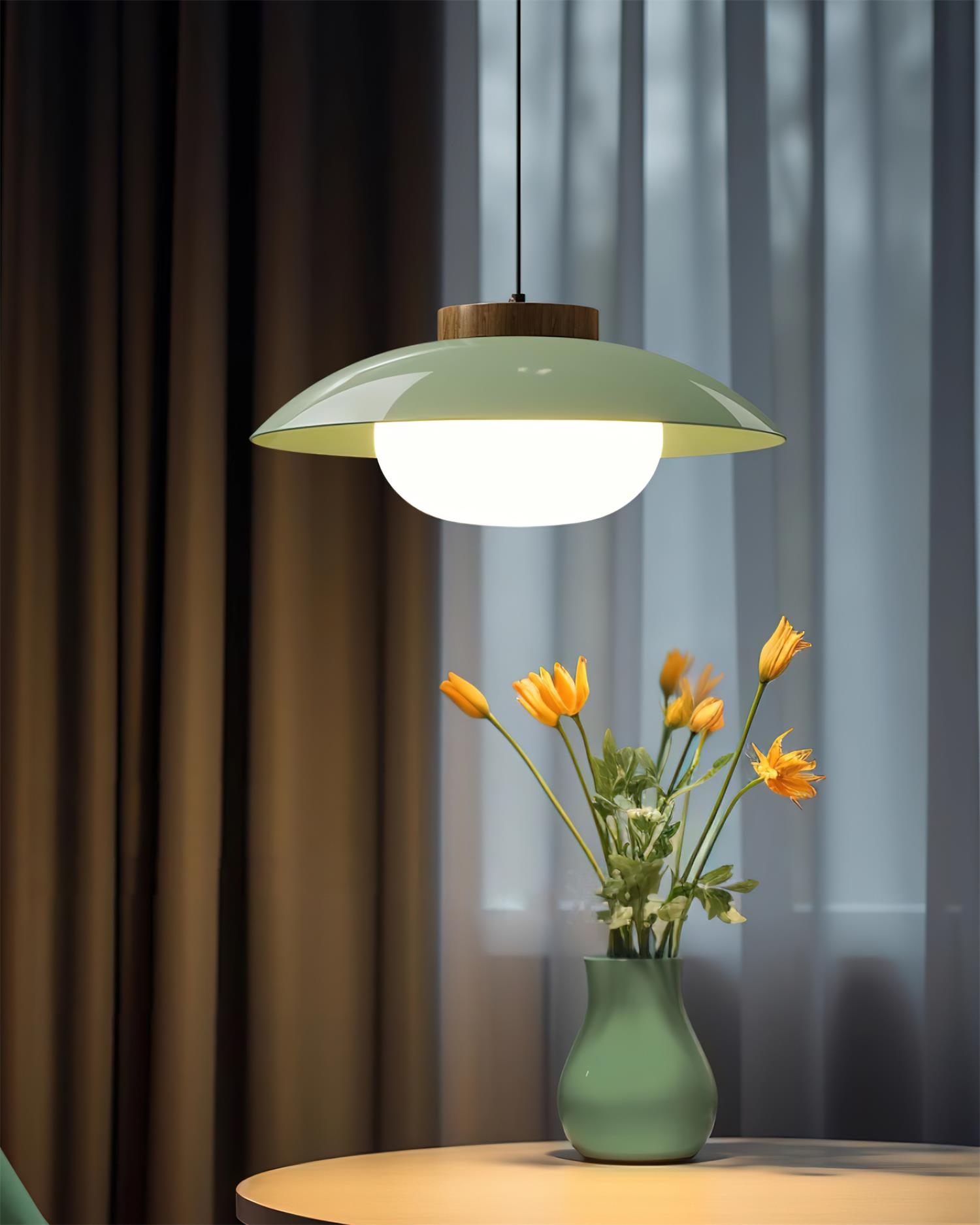 Flache Pendelleuchte Korata