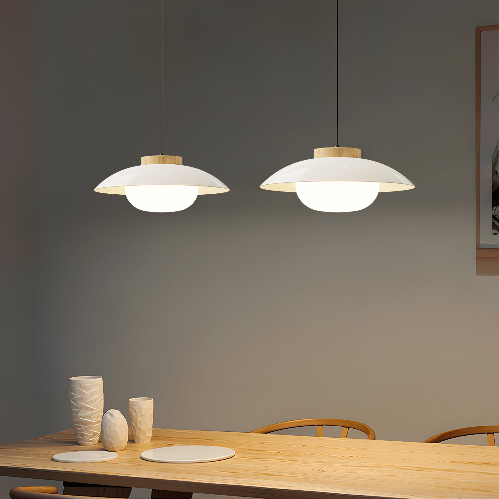 Flache Pendelleuchte Korata