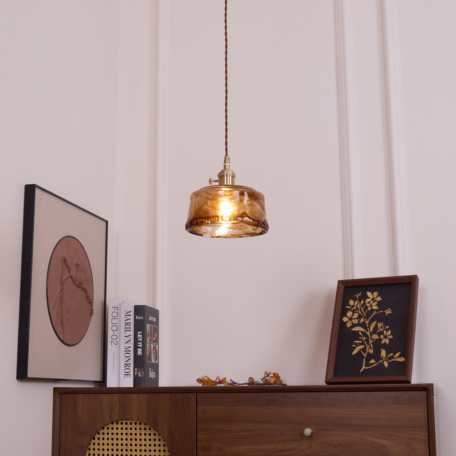 Vintage Pendelleuchte Senoden