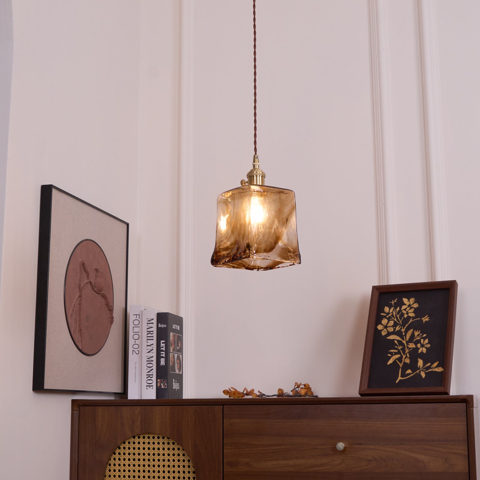 Vintage Pendelleuchte Senoden