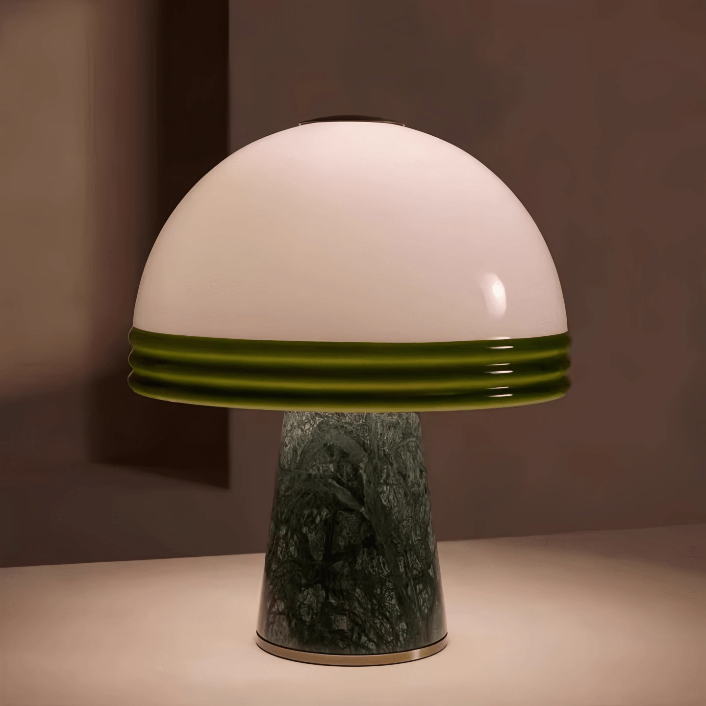 Merose Breite Marmor Tischlampe