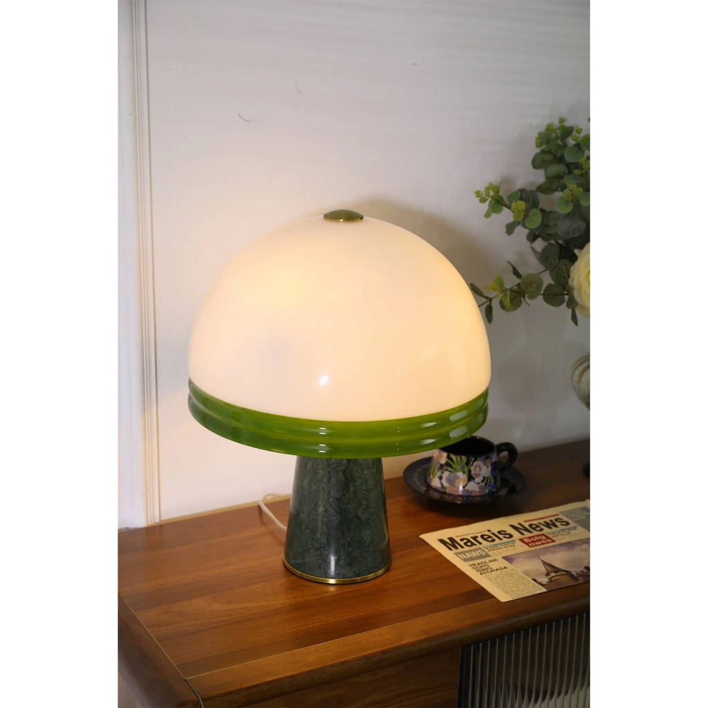 Merose Breite Marmor Tischlampe