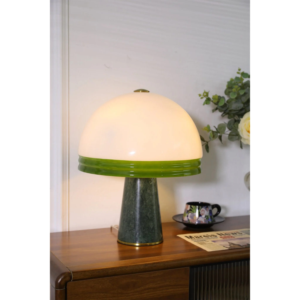 Merose Breite Marmor Tischlampe