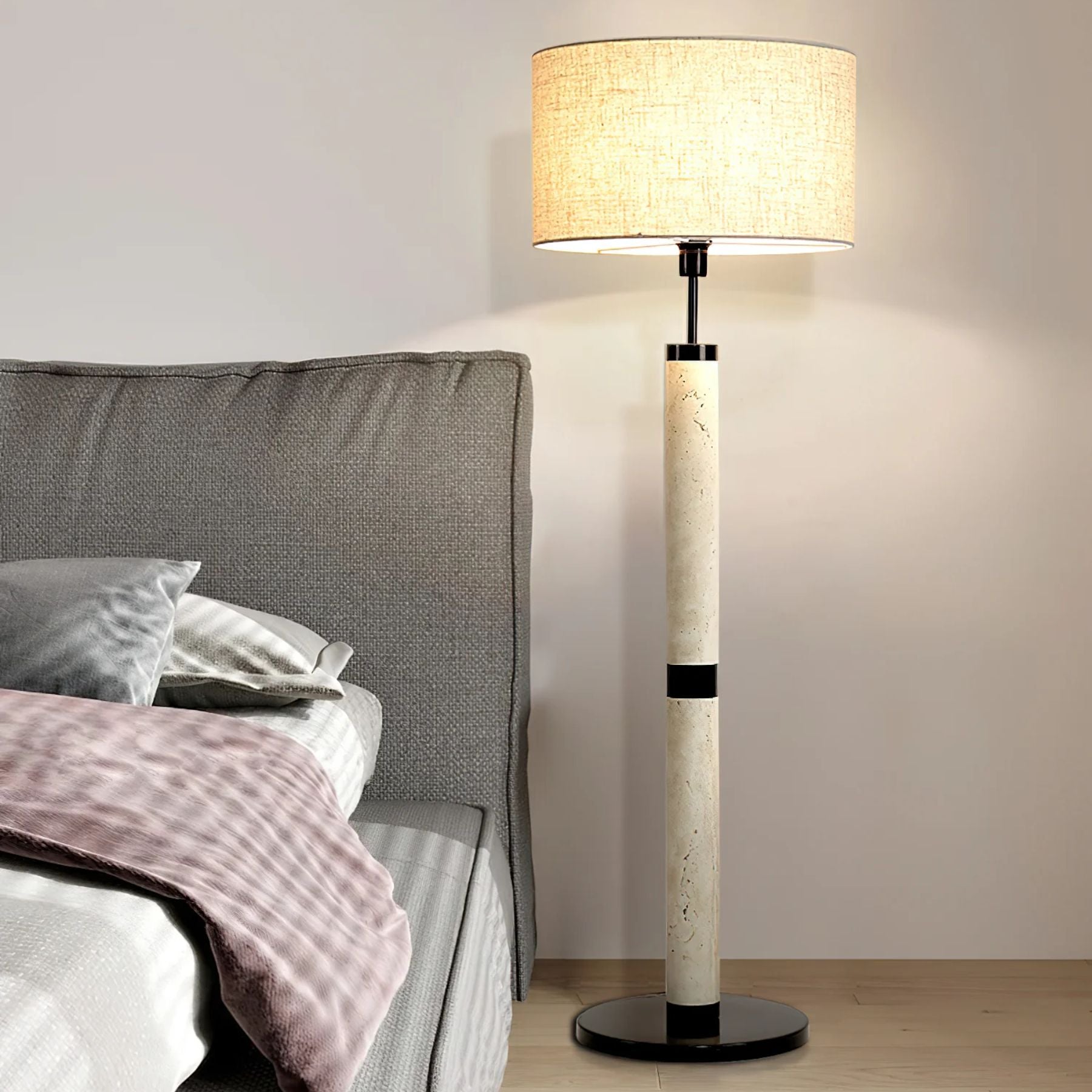 Zetola Travertin Stehlampe