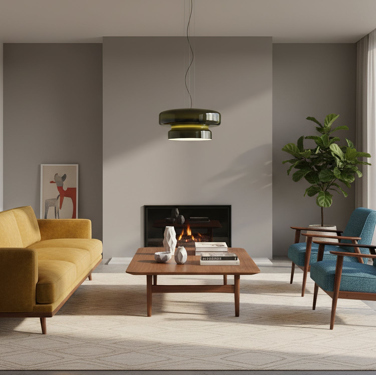 Moderne Pendelleuchte Caviela