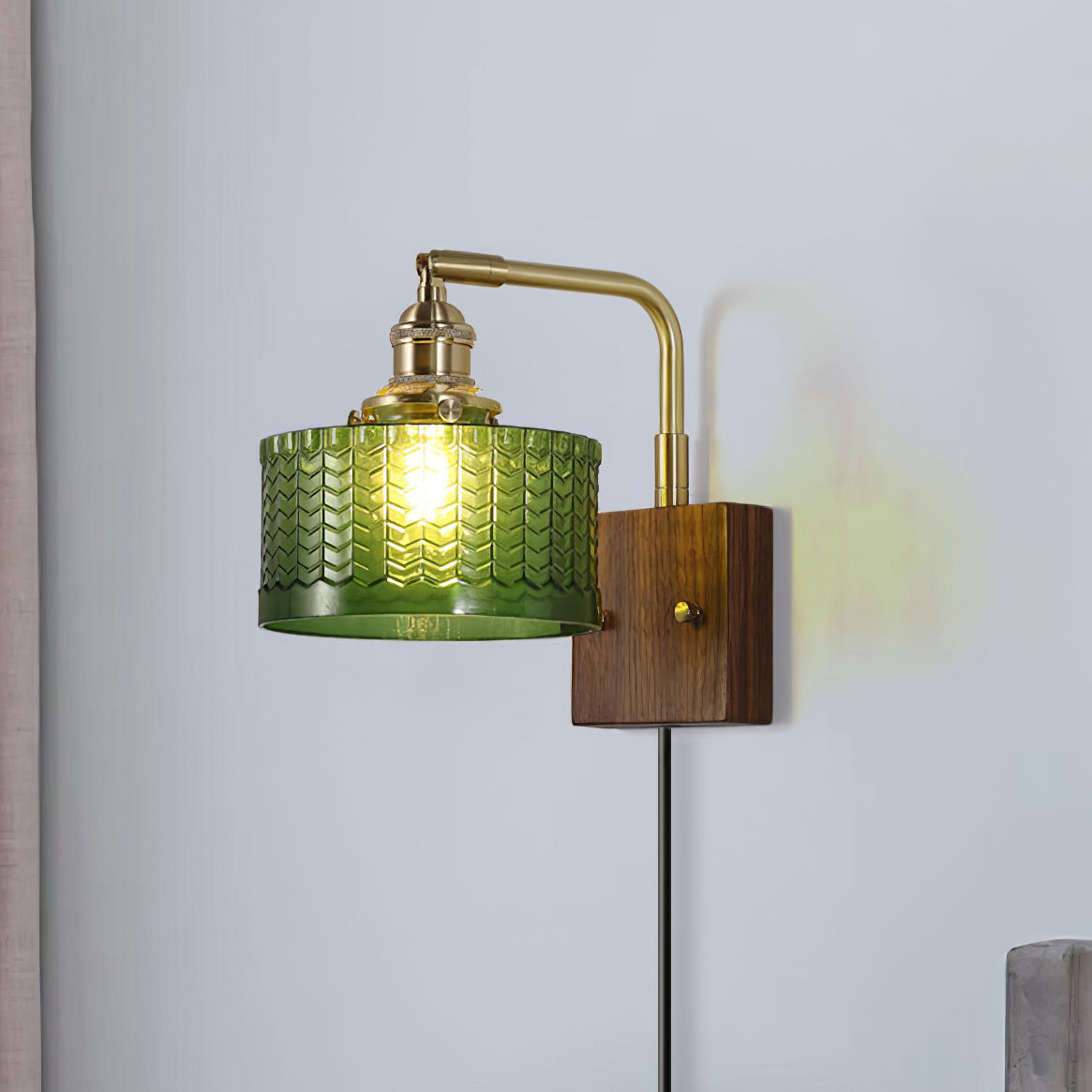 Wandleuchte mit Stecker Ulene