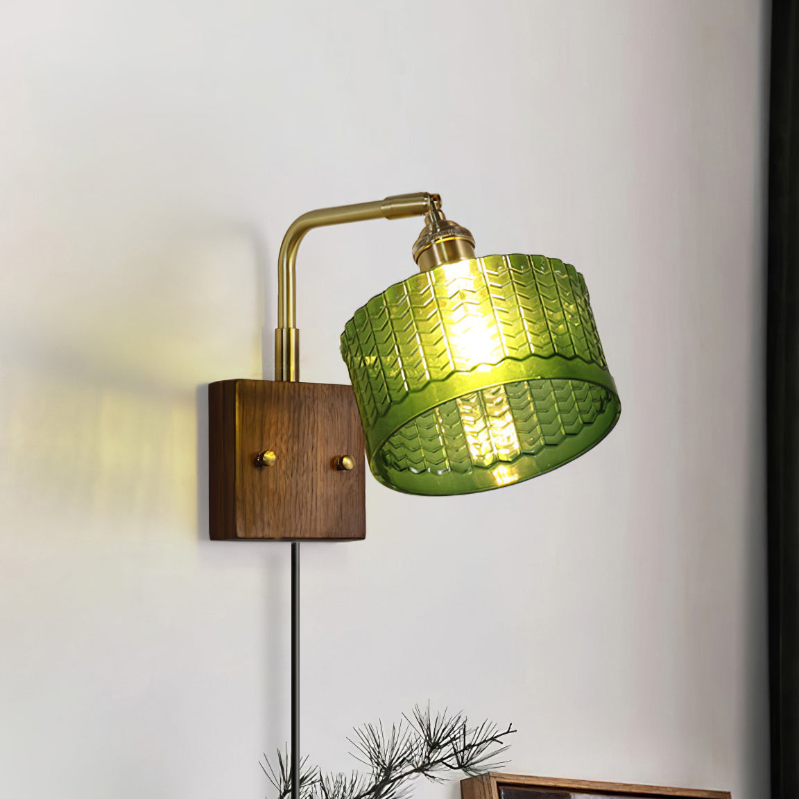 Wandleuchte mit Stecker Ulene