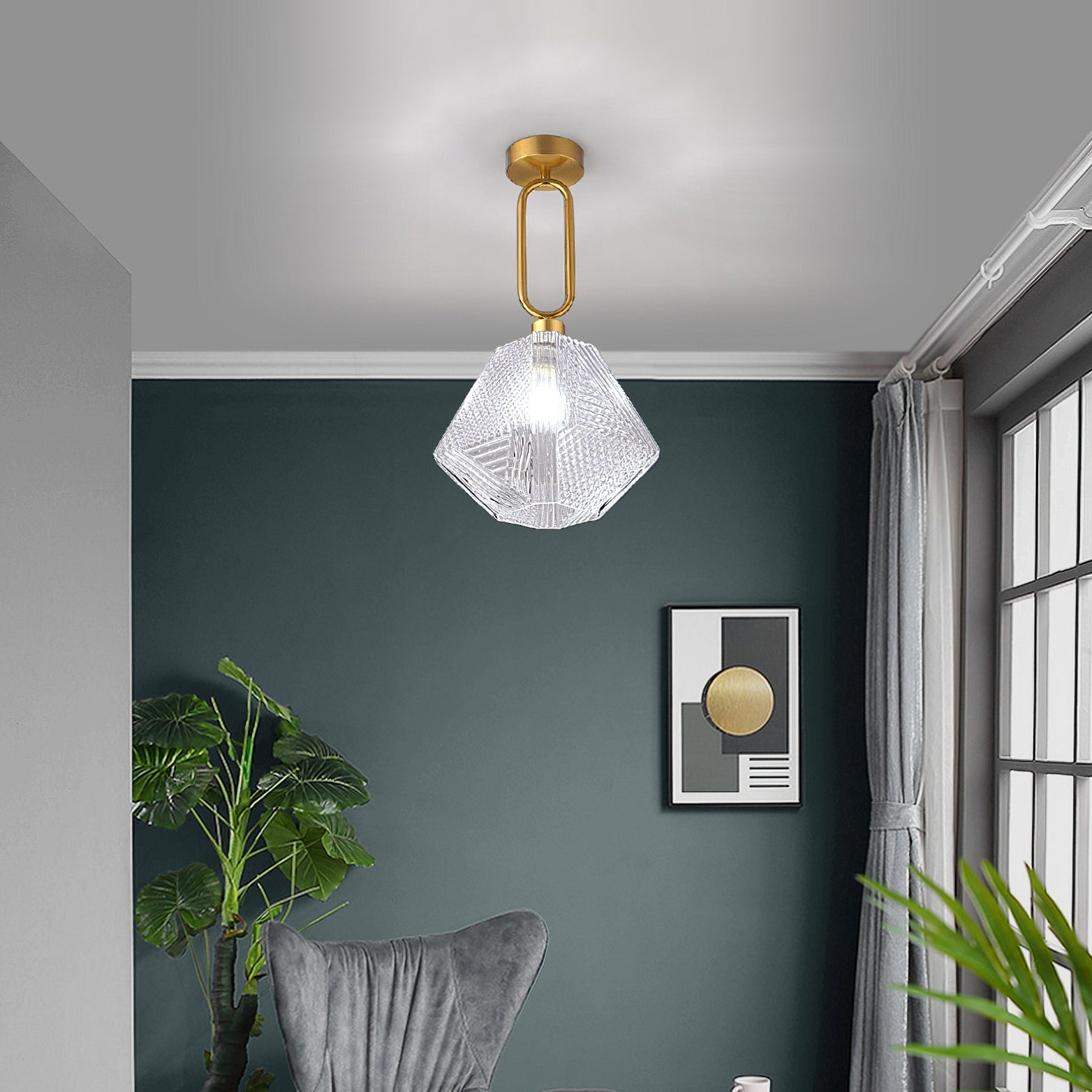 Art Deco Deckenleuchte Xalame