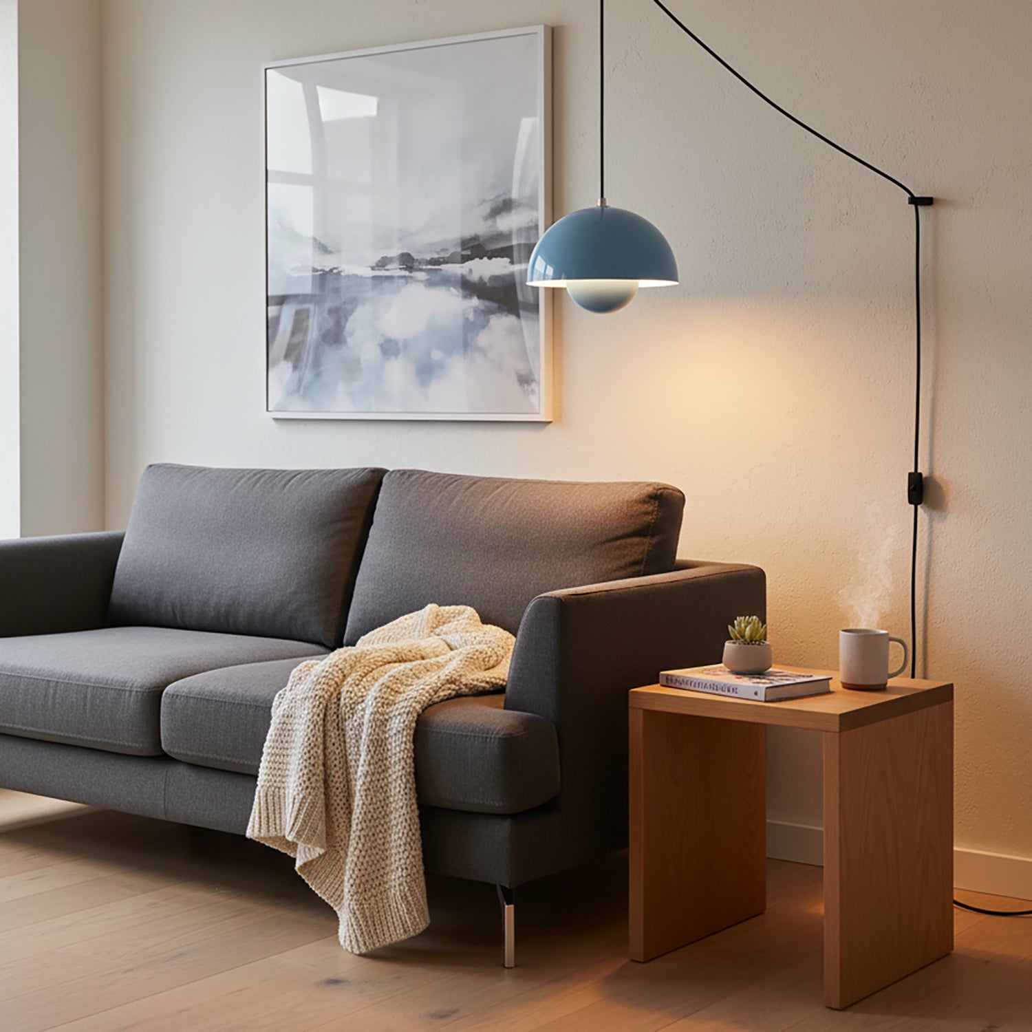 Pendelleuchte mit Stecker Joraina