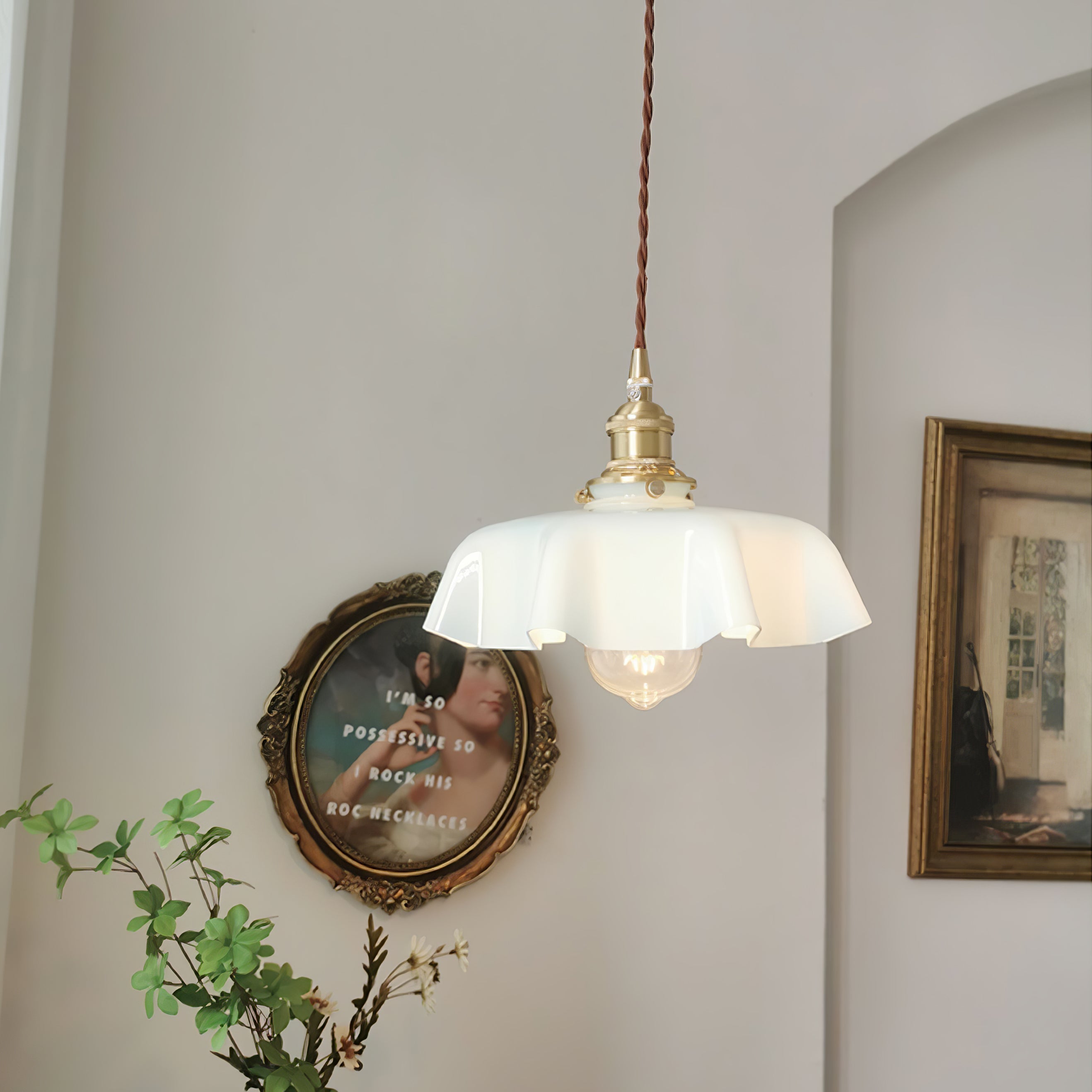 Vintage Pendelleuchte Sirore