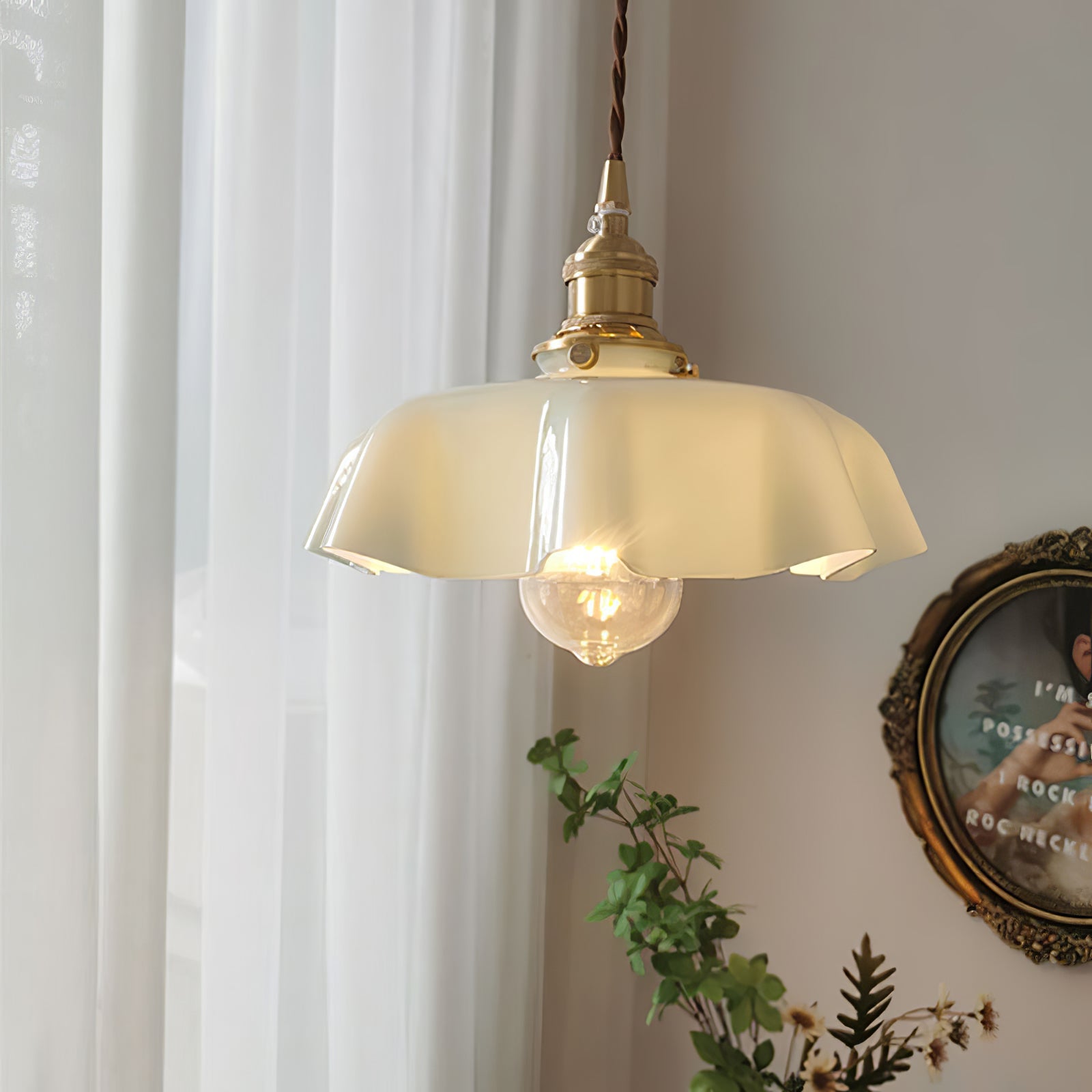 Vintage Pendelleuchte Sirore