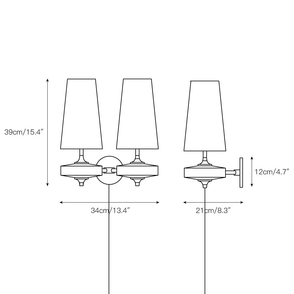 Wandleuchte mit Stecker Selaso