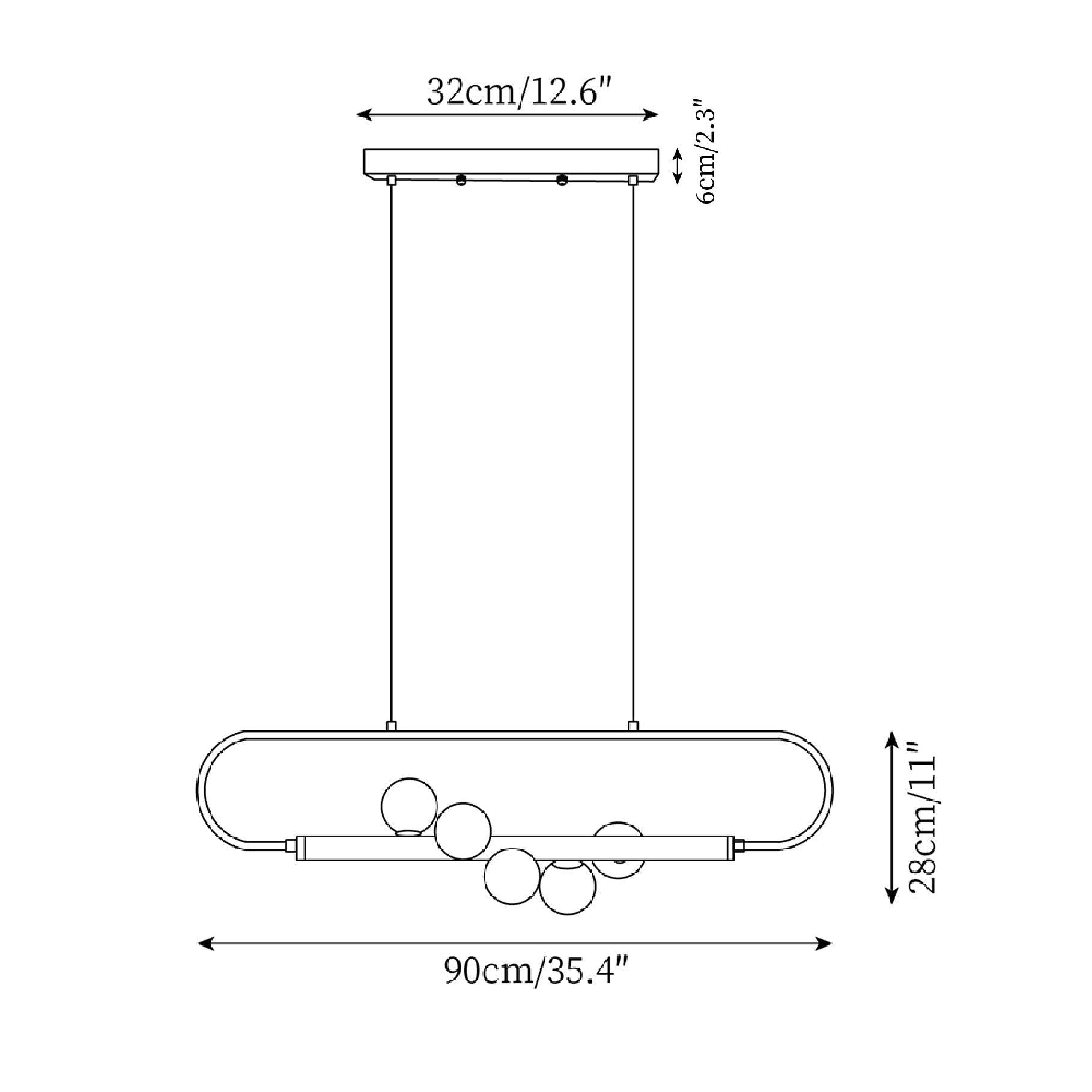 Mereno Orbit Pendelleuchte