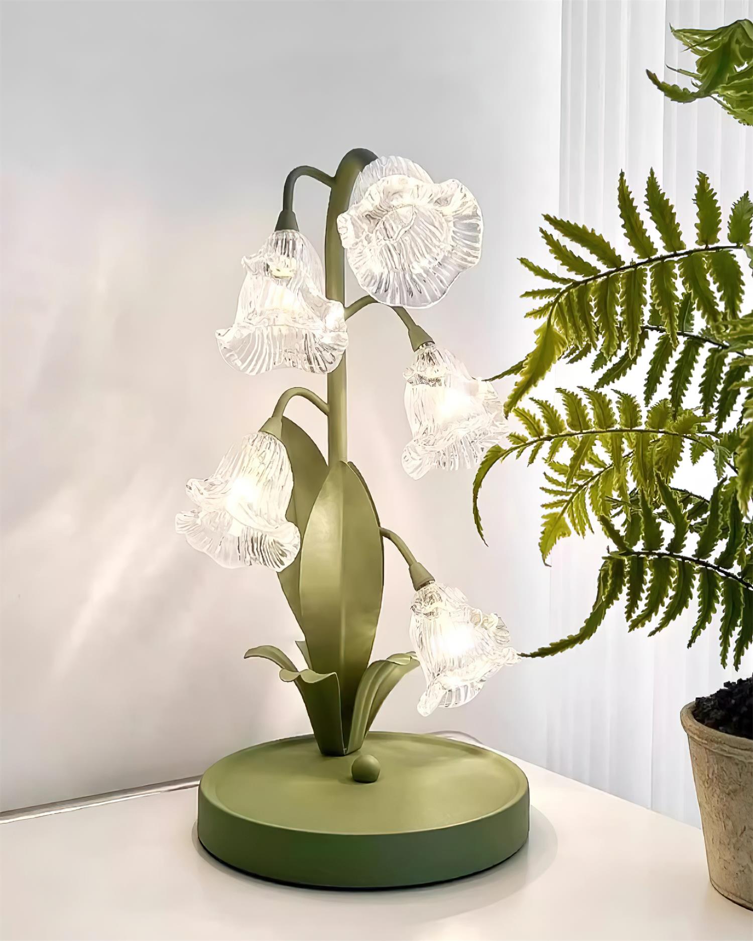 Florale Tischleuchte Lerire