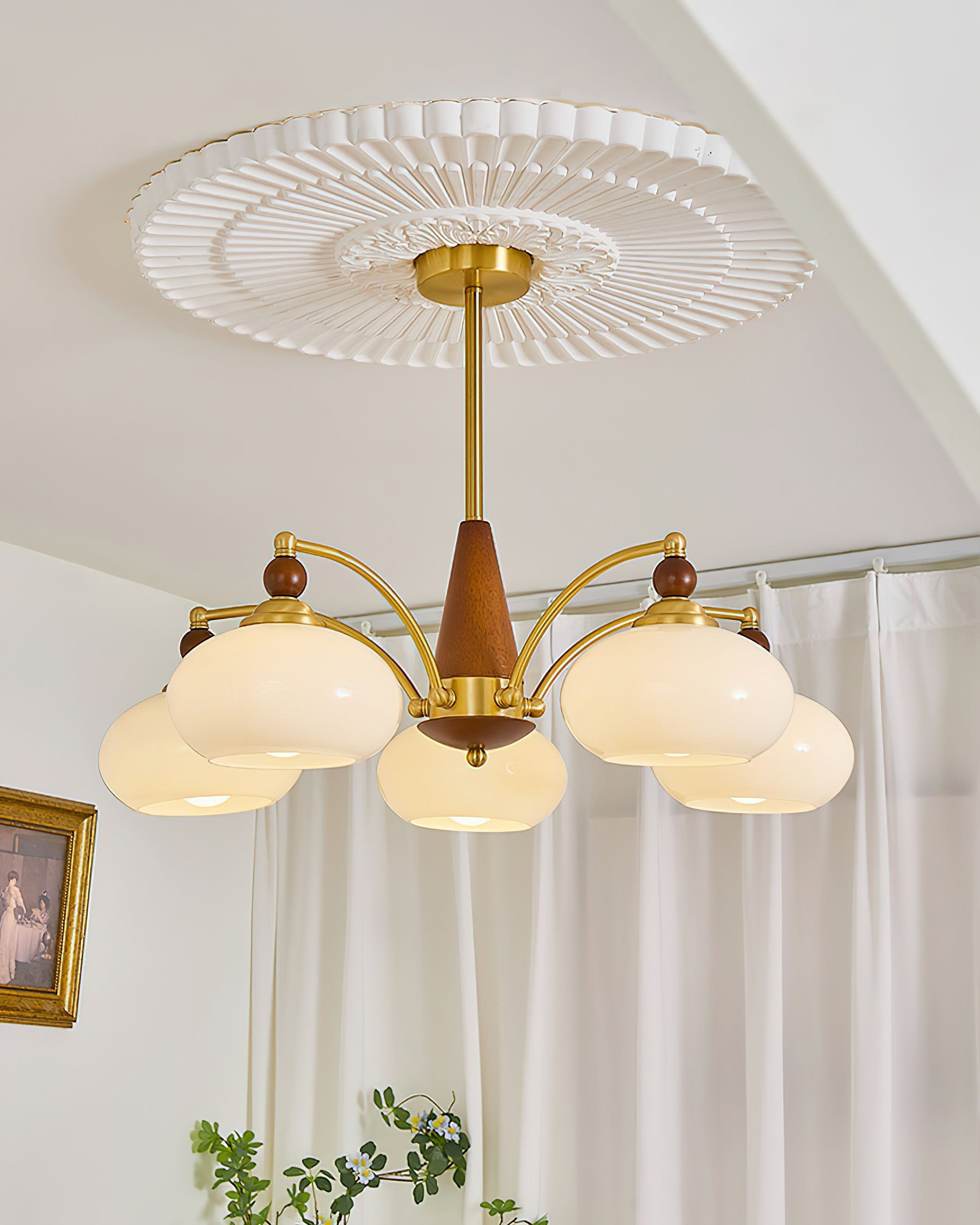 Vintage Kronleuchter Denorel