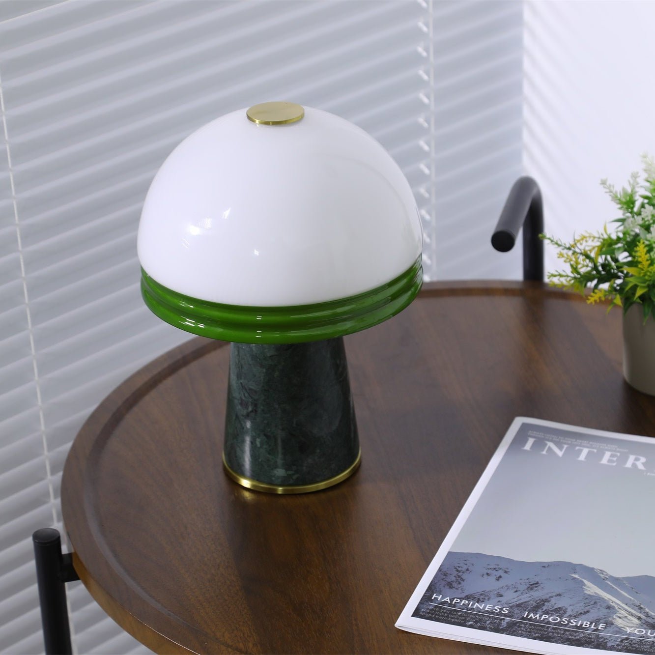 Merosa Schmale Marmor Tischlampe