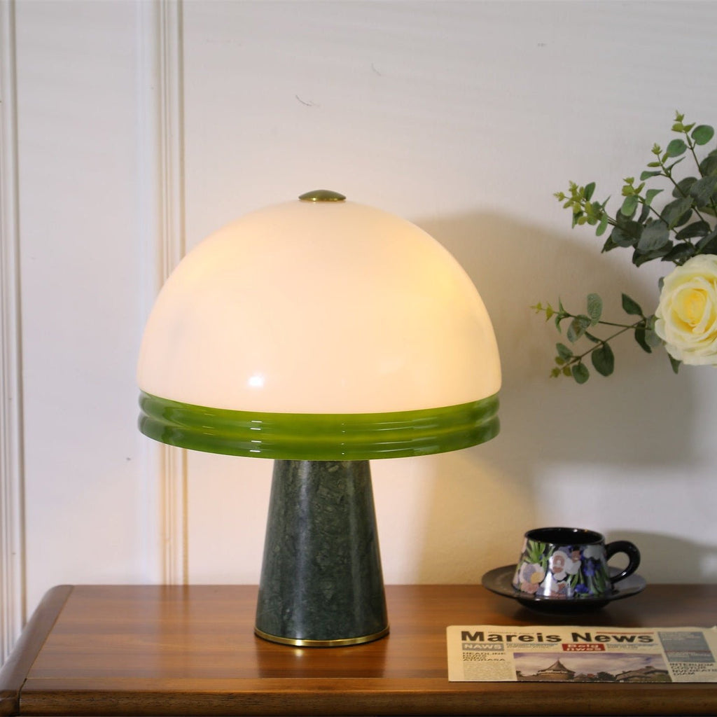 Merose Breite Marmor Tischlampe