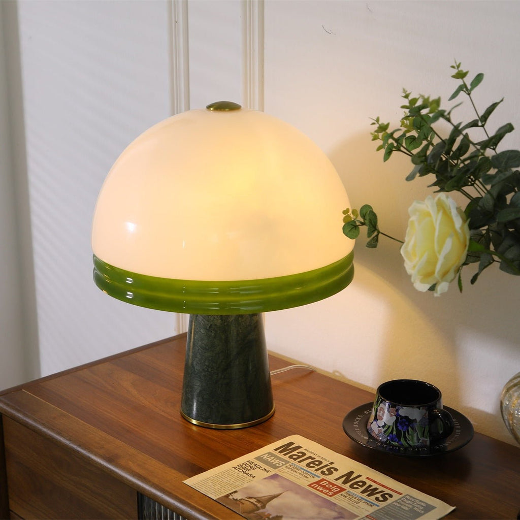 Merose Breite Marmor Tischlampe