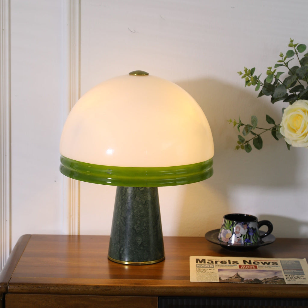 Merose Breite Marmor Tischlampe