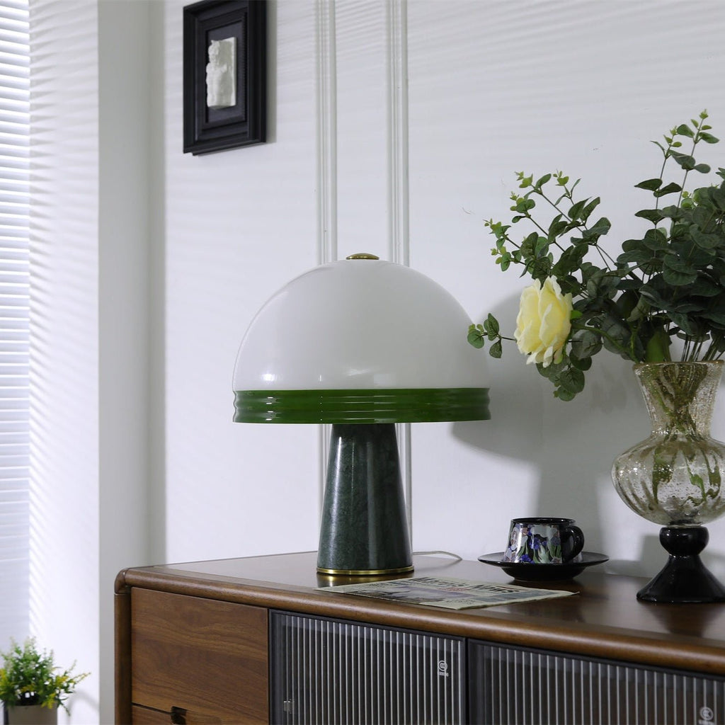 Merose Breite Marmor Tischlampe