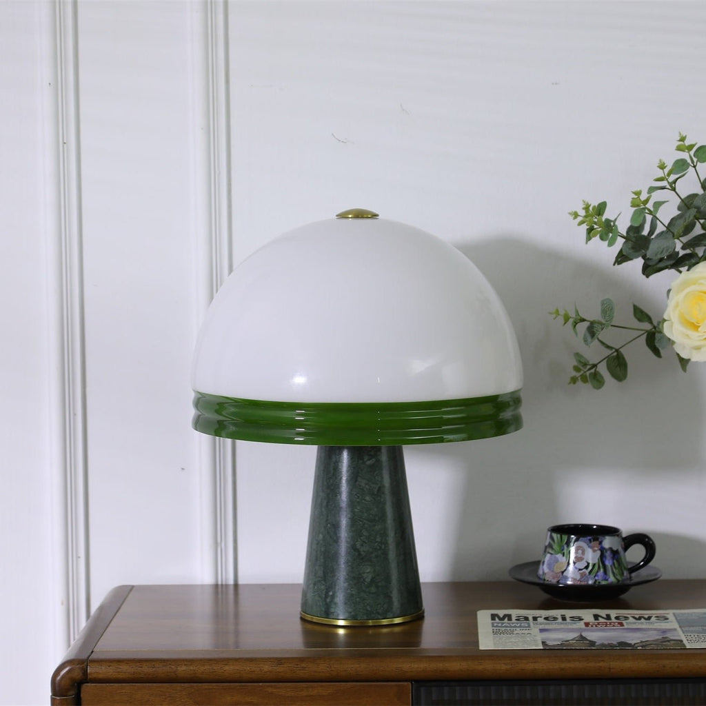 Merose Breite Marmor Tischlampe