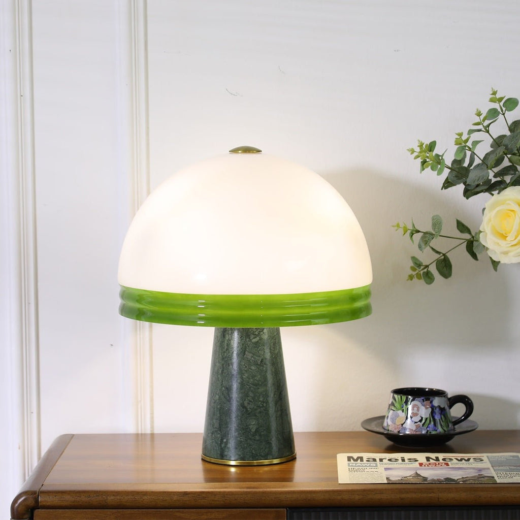 Merose Breite Marmor Tischlampe