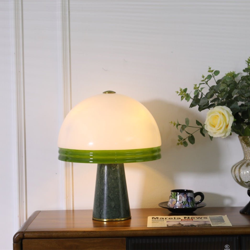 Merose Breite Marmor Tischlampe