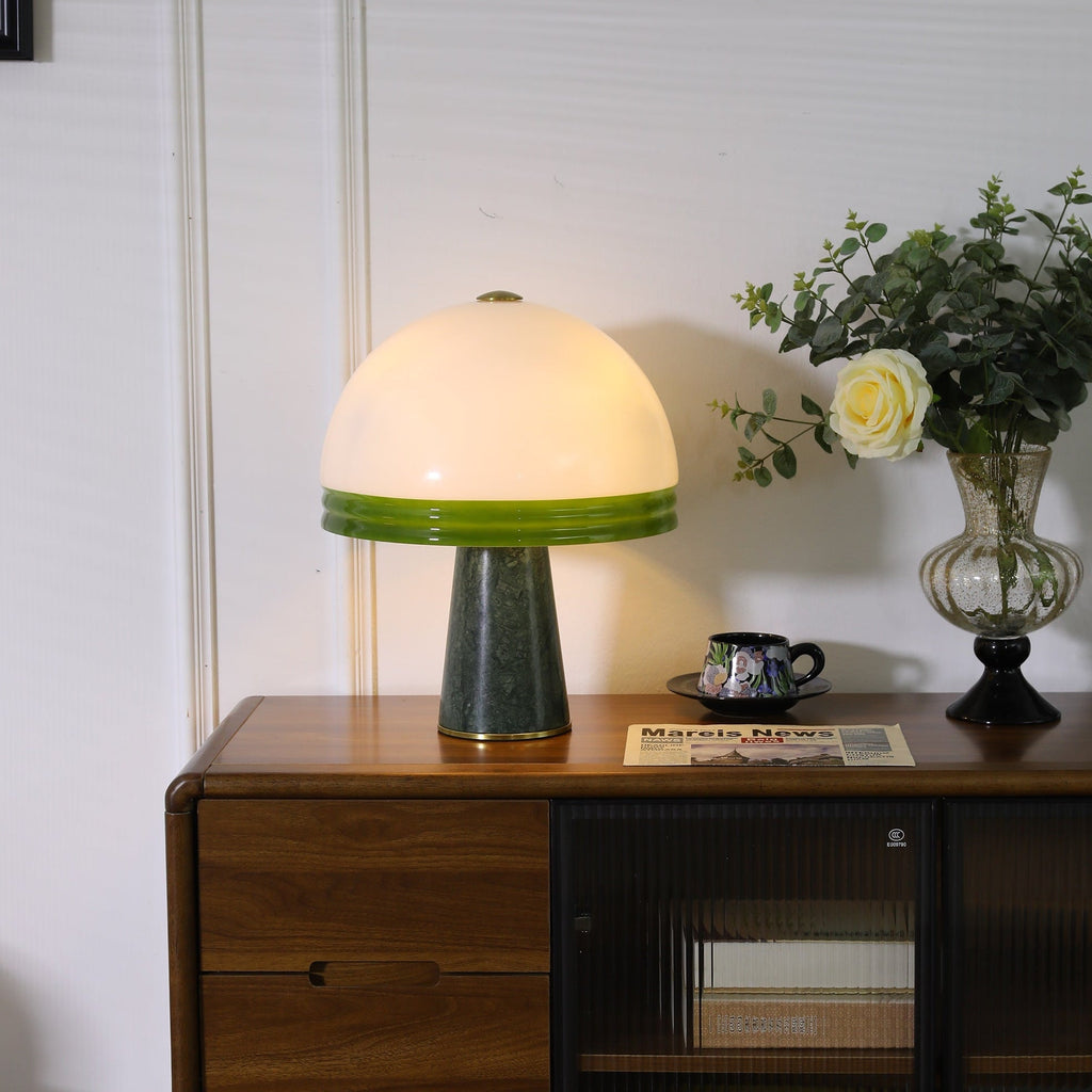 Merose Breite Marmor Tischlampe