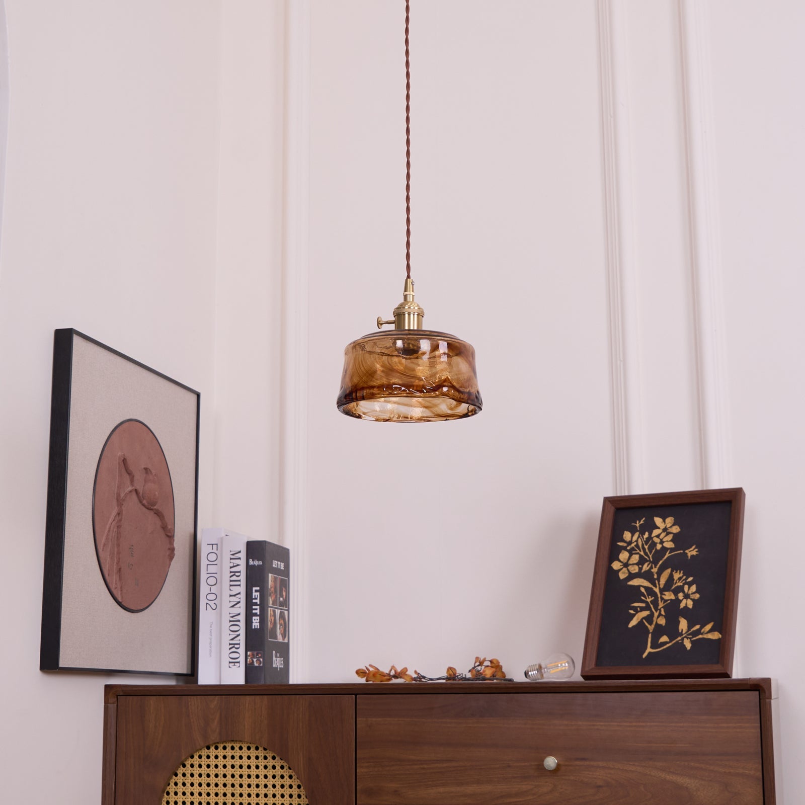 Vintage Pendelleuchte Senoden